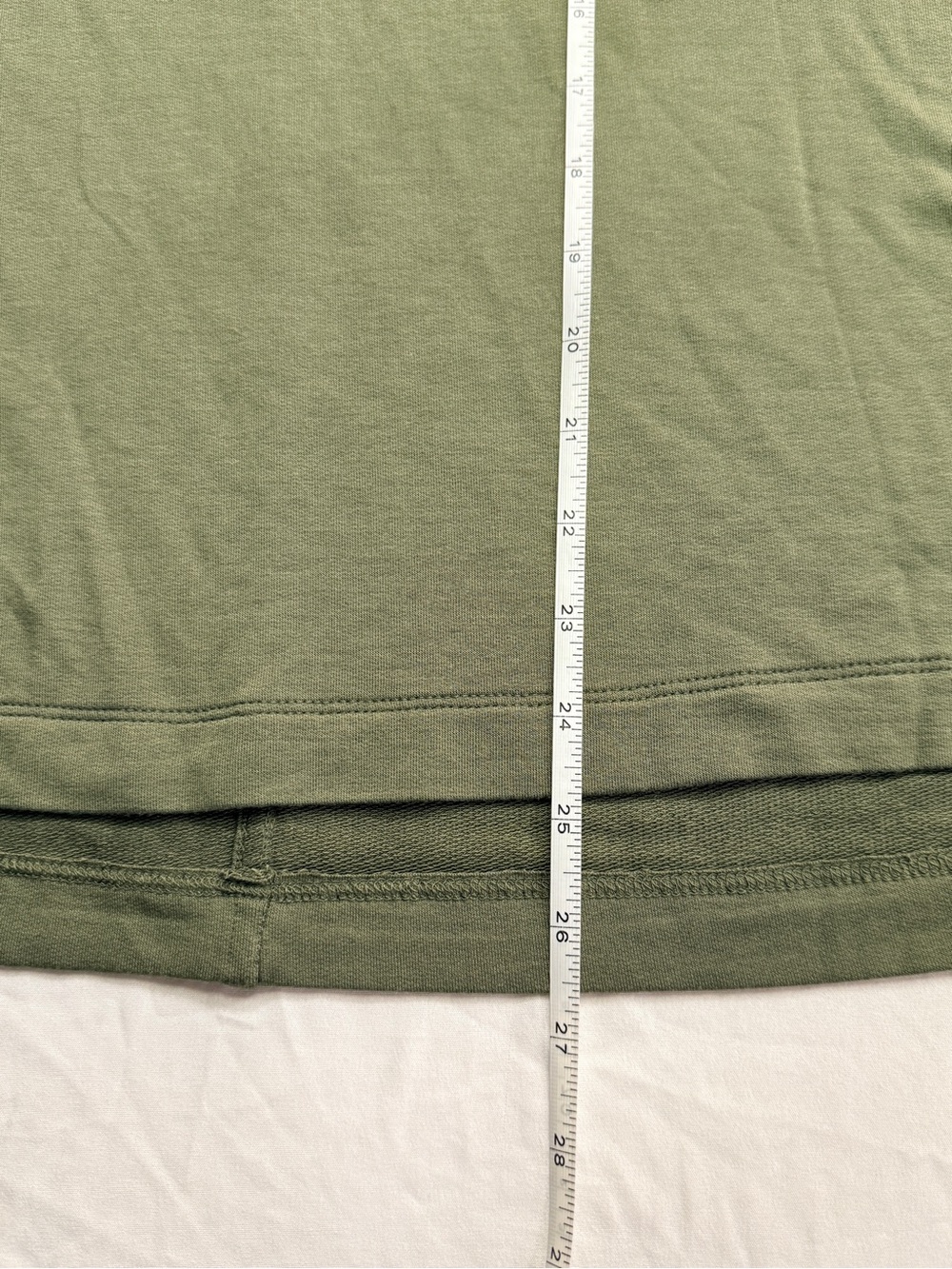 LOFT Outlet Women’s Olive Short-Sleeve Drawstring Hoodie Size S - Picture 7 of 9